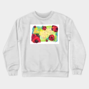 Colorful Love Ladybugs Crewneck Sweatshirt